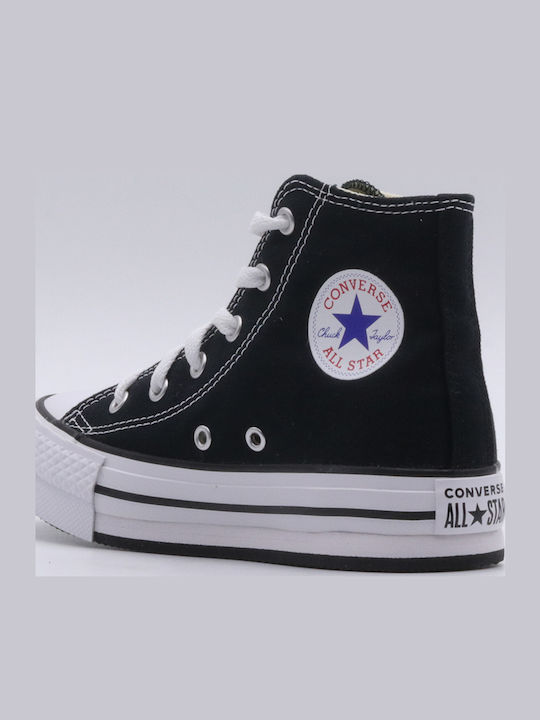 Chuck Taylor All Star Παιδικά Sneakers High Μαύρα