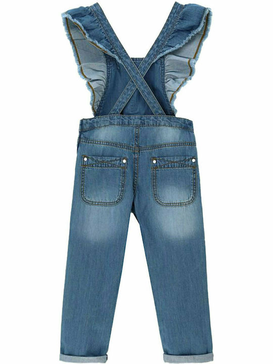 Original Marines Girls Fabric Denim Dungaree Blue