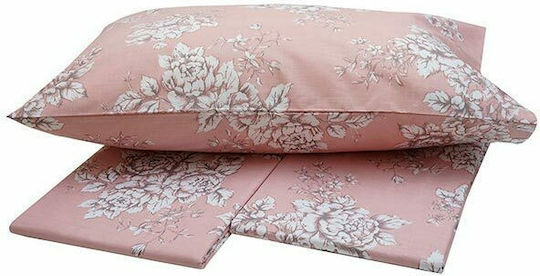 Sunshine Παπλωματοθήκη Μονή 170x250 Menta Εμπριμέ 960 Pink