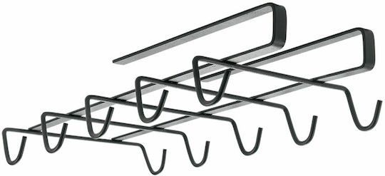 Metaltex Βάση για Κούπες My Mug Μεταλλική 28x6x6εκ. Μαύρη