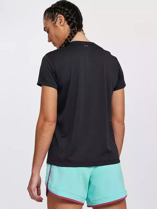 Saucony T-Shirt Μαύρο