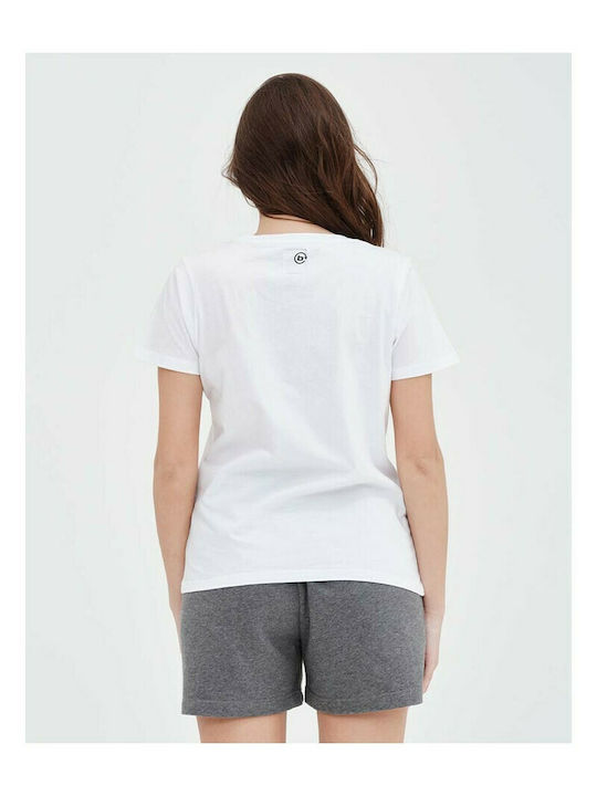 Basehit Γυναικείο Αθλητικό T-shirt Λευκό