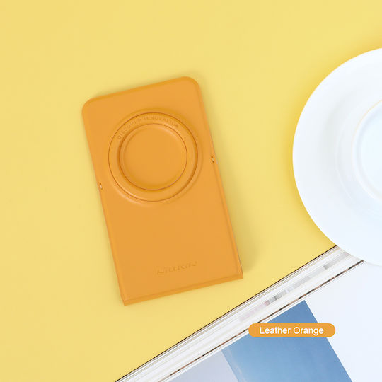 Nillkin Magnetic Stand Snapbase Leather Βάση Γραφείου για Κινητό σε Πορτοκαλί χρώμα