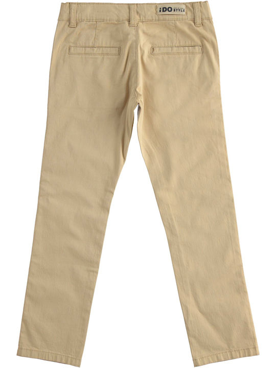 iDO Boys Fabric Trouser Beige