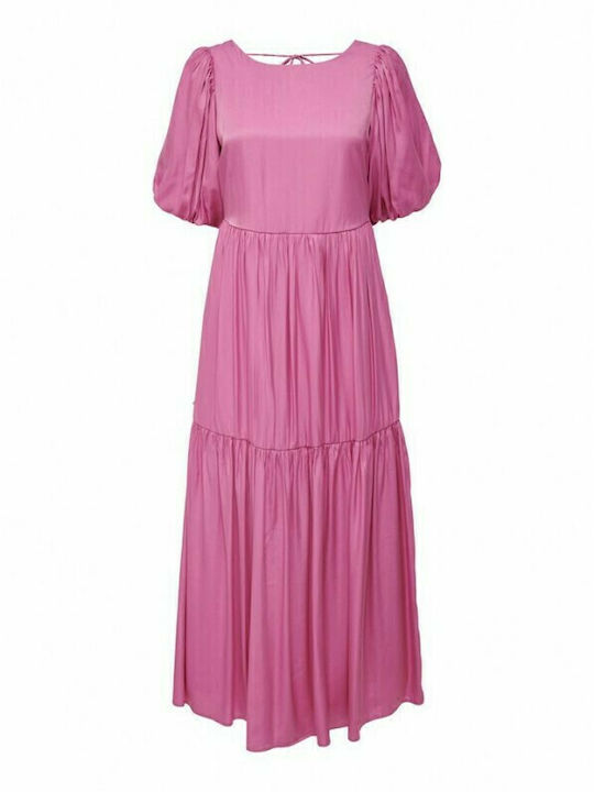 Лятна Midi Рокля Super Pink