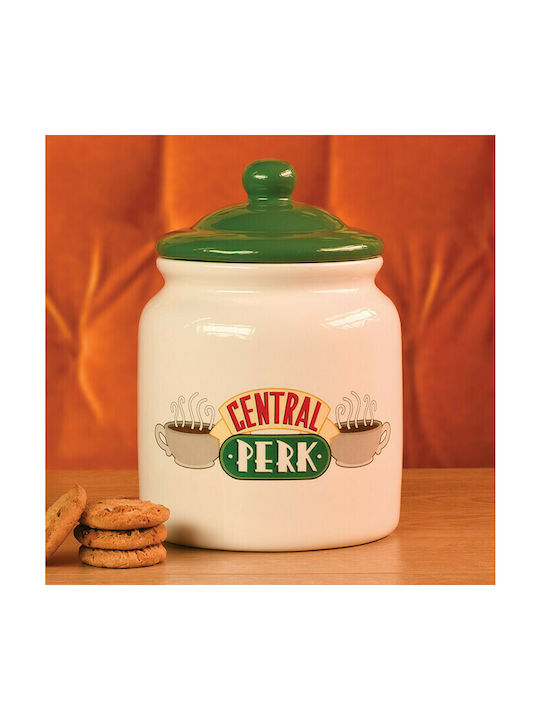 PCMerch Friends Central Perk Keksdose Keramik Weiß 21.5x21.5x15cm 1Stück