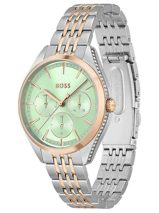 Hugo Boss Saya Ρολόι Μπαταρίας με Μεταλλικό Μπρασελέ Hugo Boss Saya Ρολόι Μπαταρίας με Μεταλλικό Μπρασελέ