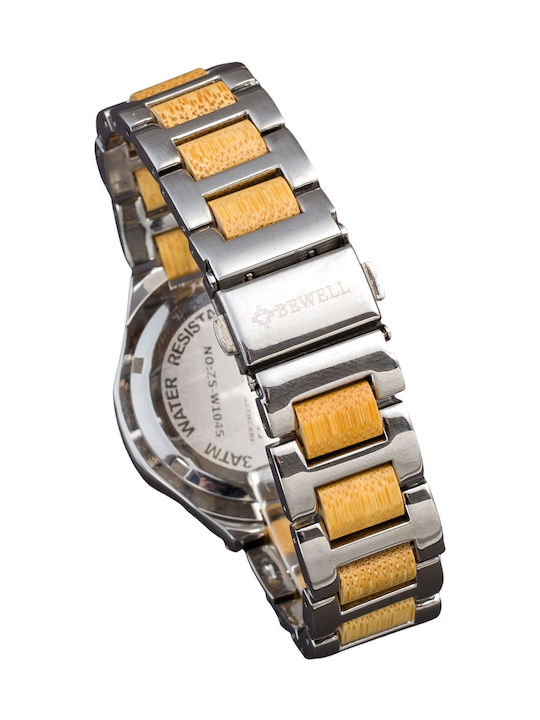Bewell Palma Women's Watch with Wooden Bracelet Bewell Palma Women's Watch with Wooden Bracelet