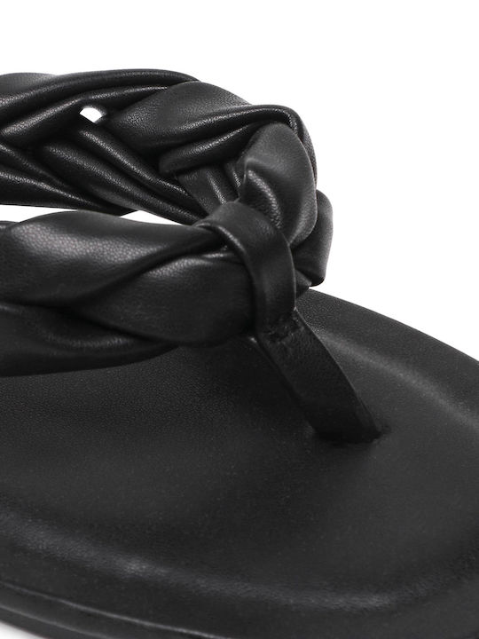 Flache Sandalen für Damen in Schwarz Farbe