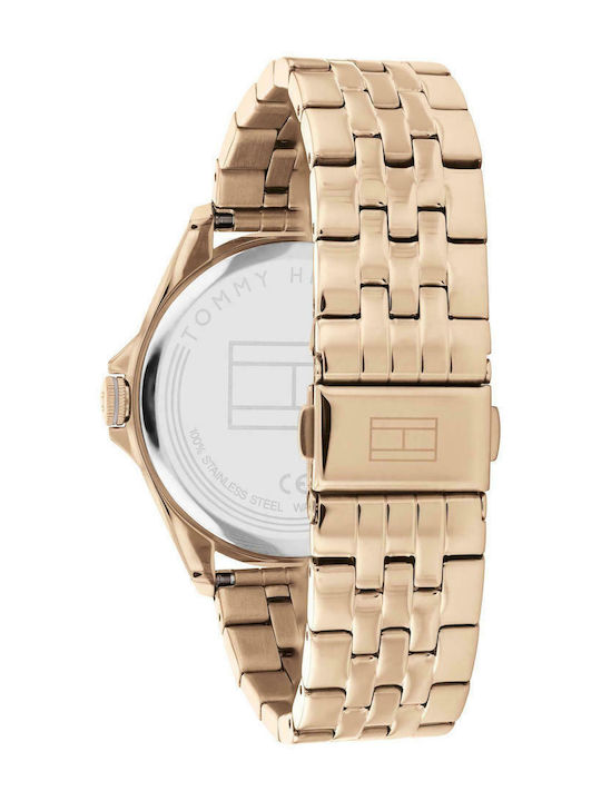 Tommy Hilfiger Ema Ceas de Damă cu Rose Gold Brățară Metalică
