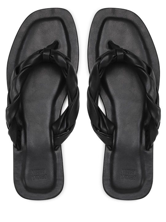 Flache Sandalen für Damen in Schwarz Farbe