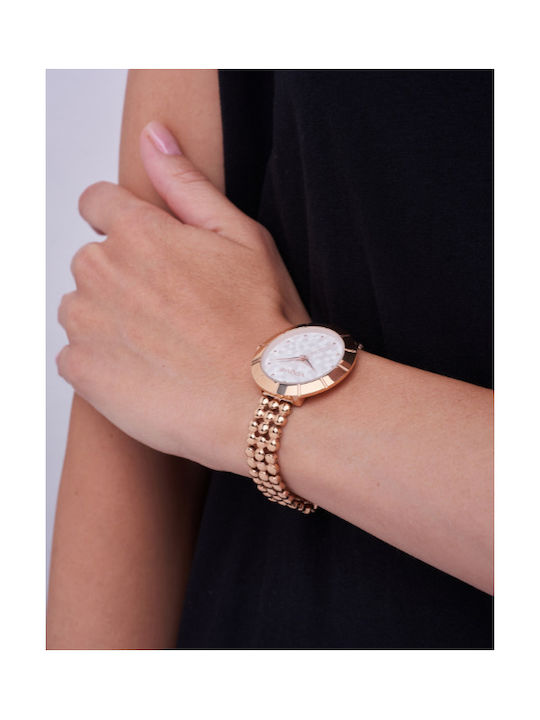 Vogue Grenoble Watch with Pink Gold Metal Bracelet