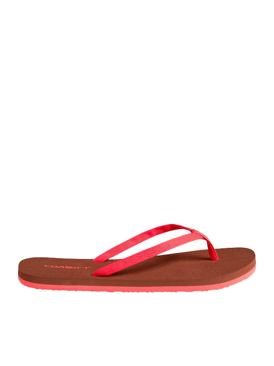 Ditsy Jacquard Frauen Flip Flops Coral