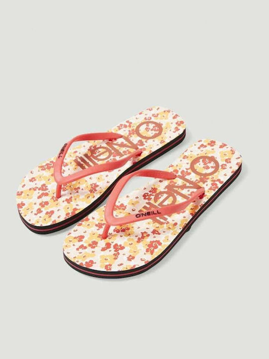 Profile Graphic Women's Flip Flops Red