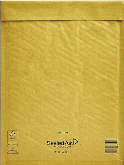 Sealed Air Envelope Bag Type with Bubble Wrap 1pcs in Orange Color Mail Lite Gold G/4