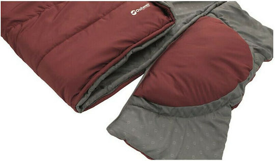 Outwell Sleeping Bag Μονό 2 Εποχών Contour Lux Deep Red