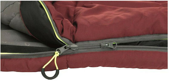 Outwell Sleeping Bag Μονό 2 Εποχών Contour Lux Deep Red