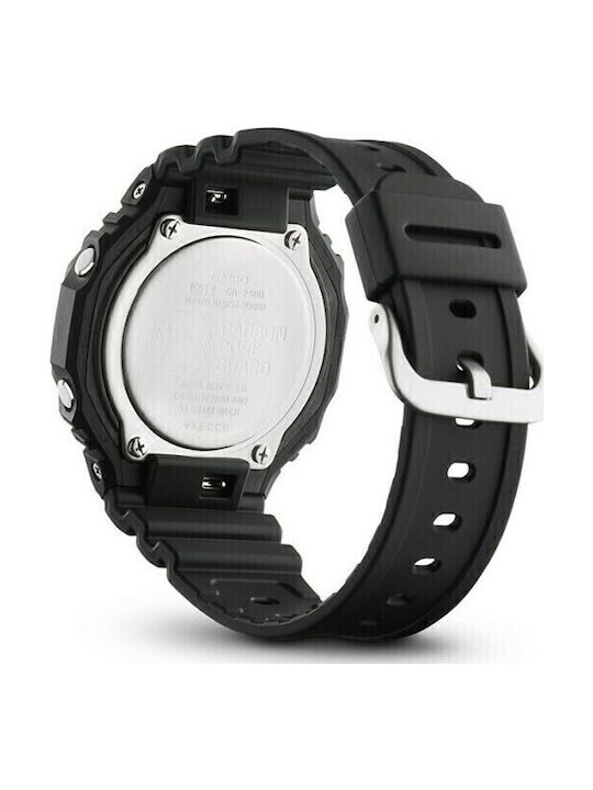 Casio G-Shock Analog/Digital Men's Watch 45mm Chronograph Battery with Black Rubber Strap
