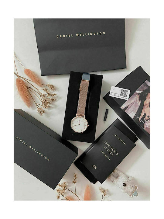 Daniel Wellington Classic Bristol Ceas Baterie cu Maro Curea de piele