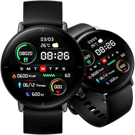 Mibro Lite Smartwatch με Παλμογράφο (Μαύρο)