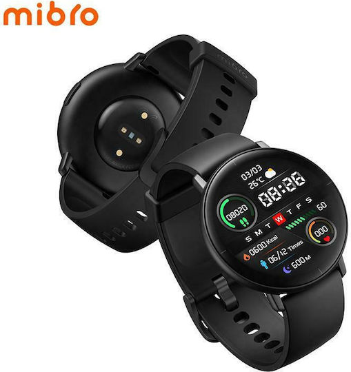 Mibro Lite Smartwatch with Heart Rate Monitor (Black)