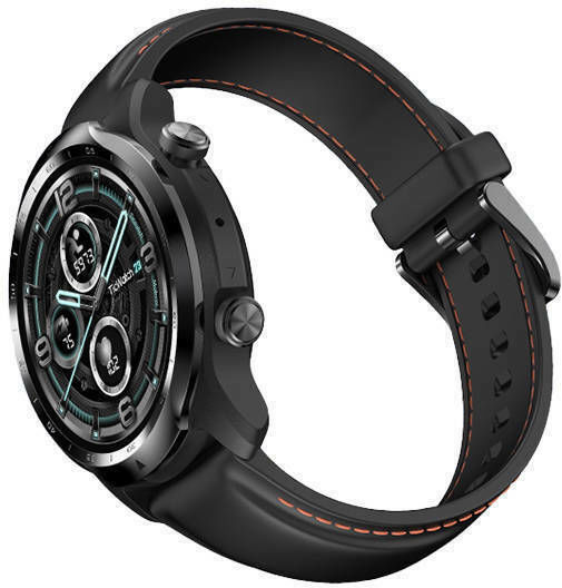 Ticwatch Pro 3 4G LTE Stainless Steel 48mm Αδιάβροχο Smartwatch με Παλμογράφο (Shadow Black)