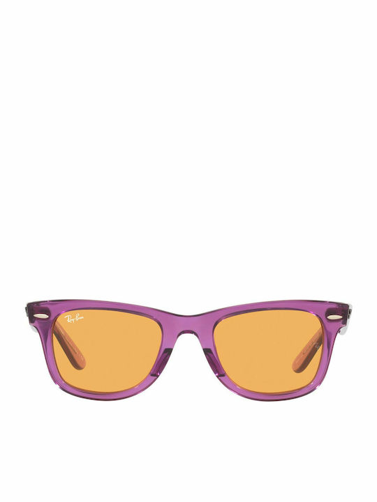 Ray Ban Wayfarer Γυαλιά Ηλίου Μωβ με Κοκκάλινο Σκελετό