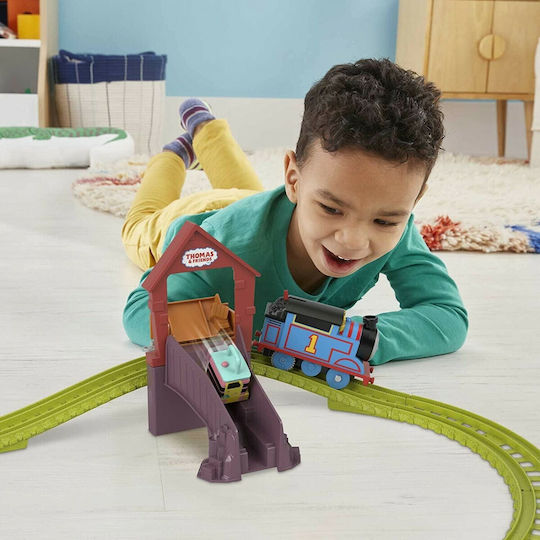 Fisher Price Thomas & Friends Track and Repair Station with Carly and Sandy Set with Train for 3+ years+ Years