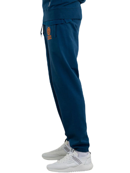 Men's Sweatpants with Rubber Oxford Blue