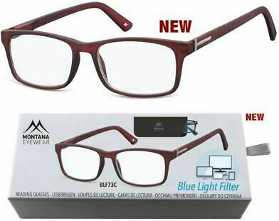 Montana Eyewear BLF73C Acetate Blue Light Blocking Glasses Burgundy