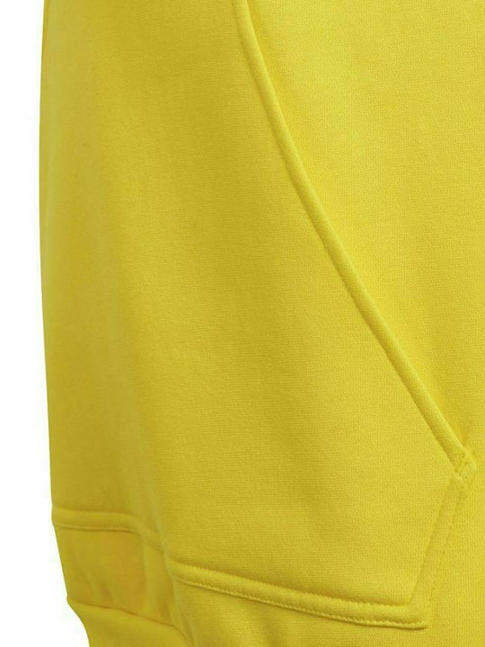 Fleece Παιδικό Φούτερ με Κουκούλα και Τσέπες Κίτρινο ENTRADA 22