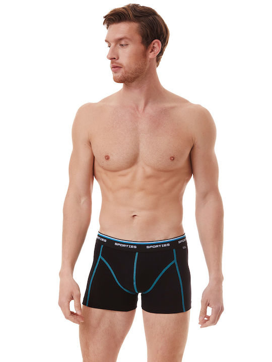 Minerva Men's Boxers Black / Grey 2Pack