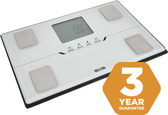 Tanita BC-401 Smart Bathroom Scale 150kg with Body Fat Counter & Bluetooth White