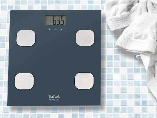 Tefal Body Up Digital Bathroom Scale with Body Fat Counter Navy Blue