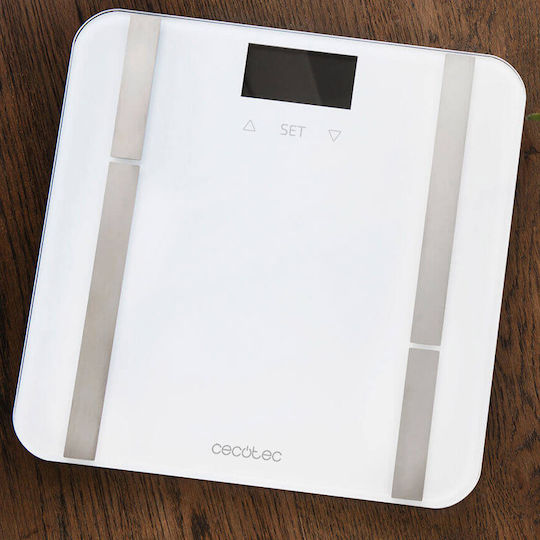 Cecotec 9400 Full Healthy Digital Cantar Cu Analizator de Grăsime Corporală in culoare Alb