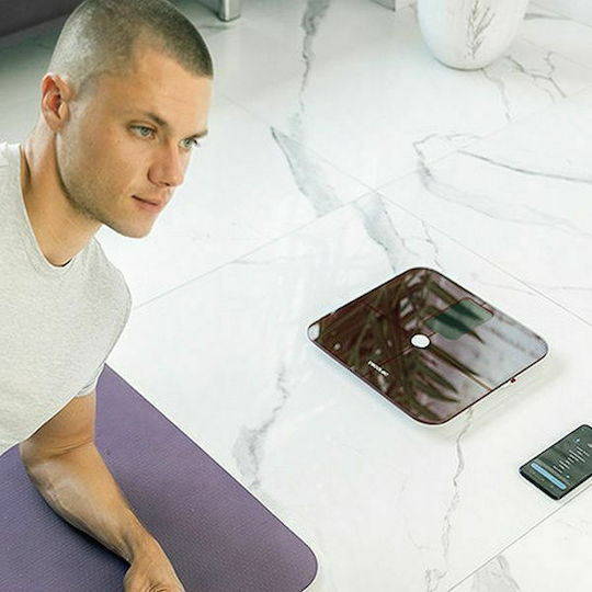 Cecotec Surface Precision 10400 Smart Healthy Vision Smart Ζυγαριά 180kg με Λιπομετρητή & Bluetooth Μπορντό