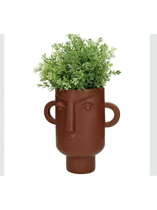Zaros Africa Planter Ceramic Brown 20.2x20.2x21.7cm.