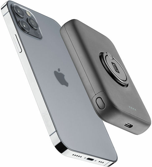 Cellular Line MagSafe Power Bank 5000mAh 7.5W με Θύρα USB-C Μαύρο