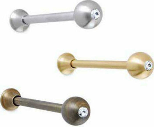 Anartisi A7 Holdback Perete din Metal Nikel Satin / cristal Swarovski 1buc