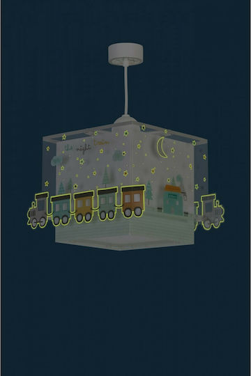 Ango Kids Plastic Single Ceiling Light E27 The Night Train White 23W