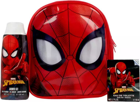 Air-Val International Παιδικό Σετ Eau de Toilette Spiderman 50ml με Shower Gel 300ml & Bag