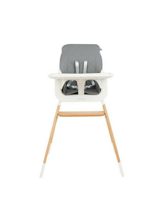 Kikka Boo Modo Highchair 2 in 1 & Leatherette Seat Grey