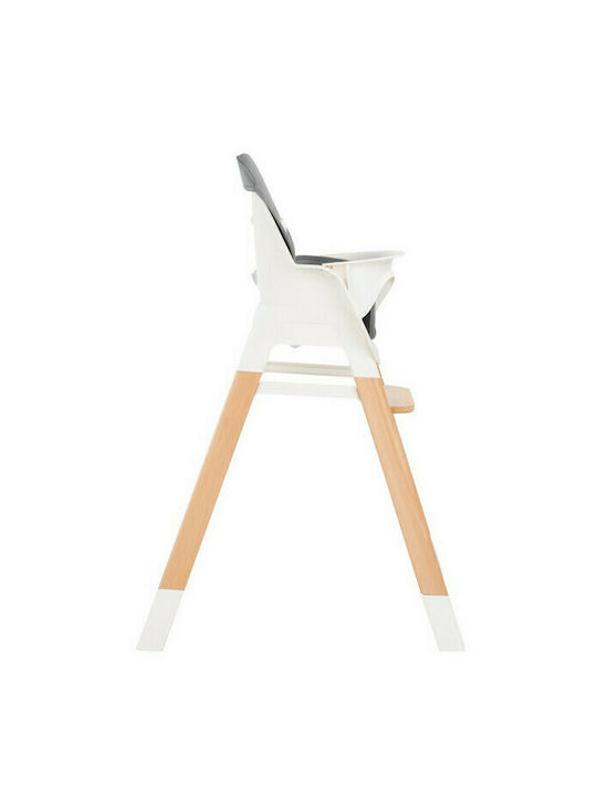 Kikka Boo Modo Baby Highchair 2 in 1 with Adjustable Height Gray