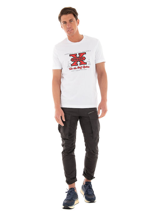 Diesel Diegor K48 Herren T-Shirt Kurzarm Weiß