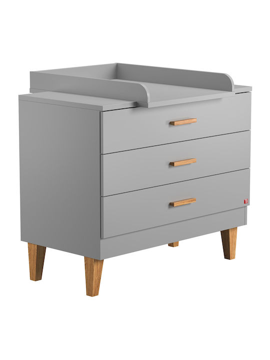 Lounge Baby Dresser with 3 Drawers Gray 100x55x86.5cm