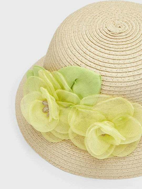 Mayoral Kids' Hat Straw Beige