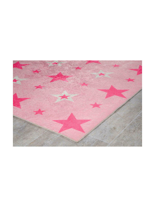 Tzikas Carpets Παιδικό Χαλί Αστέρια Ροζ 160x230cm