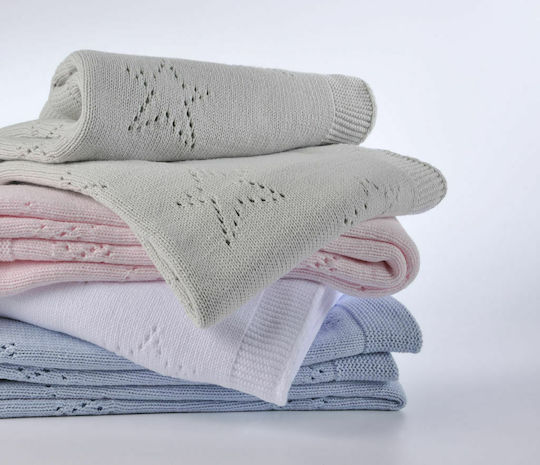 Down Town Home Blanket Cot 449 Knitted Gray 90x120cm