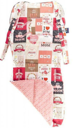 Cuddly Zoo Stroller Seat Liner Double Sided Mom 35x85cm Coral