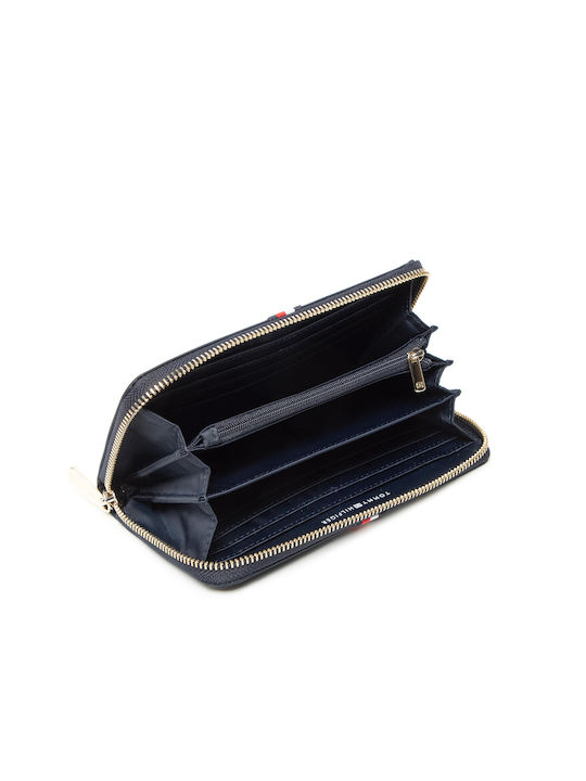 Tommy Hilfiger Poppy Large Za Corp Μεγάλο Γυναικείο Πορτοφόλι Navy